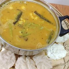 A picture of Vegetable Kadi (Sindhi special).