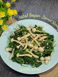 Salad Bayam Jamur Shimeji