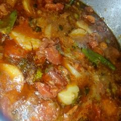 Potato, pea, and carrot curry mom's recipe 😋 A picture of Potato, pea, and carrot curry mom's recipe 😋.