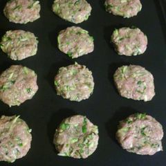 A picture of Turkey Zucchini Sliders with Avocado Lime Yogurt.