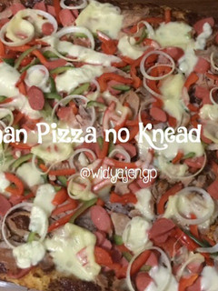 Foto resep Pizza No Knead/Tanpa Ulen