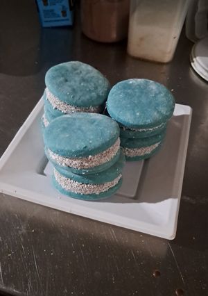 Una foto de Alfajores maizena a la uruguaya