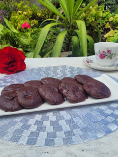 Una foto de Cookies integrales de chocolate