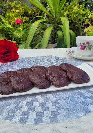 Una foto de Cookies integrales de chocolate