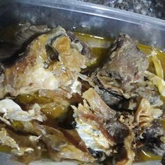 A picture of Stockfish and beef.