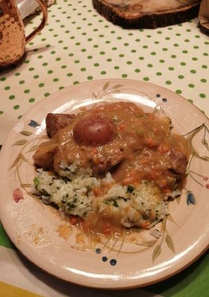 A picture of Lamb stew.