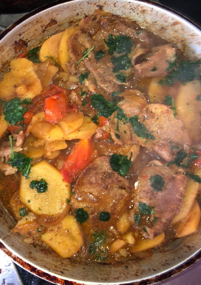 Una foto de Bifes a la criolla