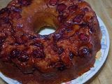 Torta invertida de frutillas