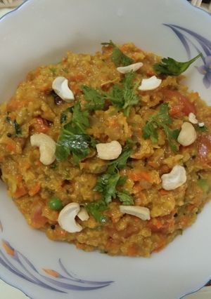 A picture of Masala oats.