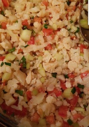 Una foto de Ceviche de coliflor (fácil y delicioso)