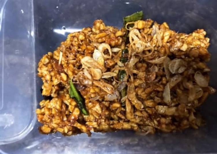 Tempe orek kering asam manis endul
