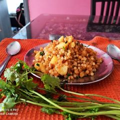 A picture of Sabudana khichdi.