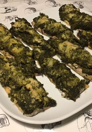Une photo de Filets de maquereaux aux épinards et parmesan