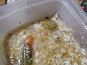 Una foto de escabeche de merluza