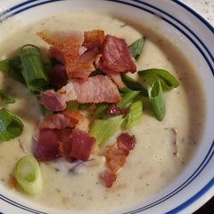 A picture of Lauren's Potato Soup.