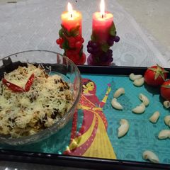 A picture of Baked Spinach,Macaroni and Cottage cheese.