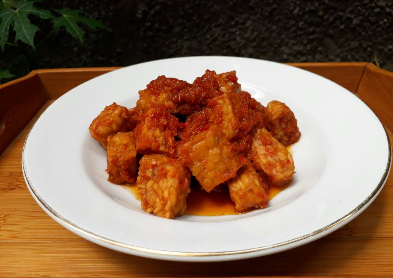 Tempe bumbu sederhana