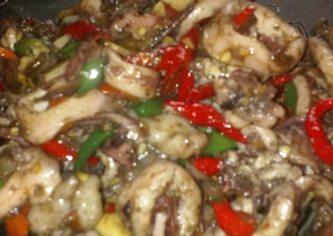 Resep Tumis Cumi Basah Pedas Oleh Rafif Clara Cookpad