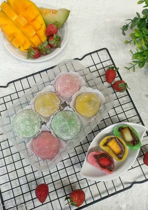 Foto resep Mochi coklat buah