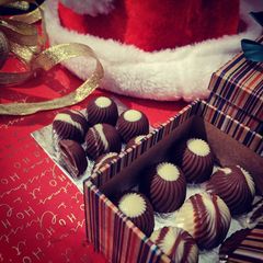 Chocolates with coffee filling A picture of Chocolates with coffee filling.