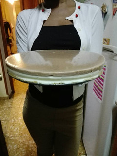 Una foto de Cheesecake con cobertura de chocolate
