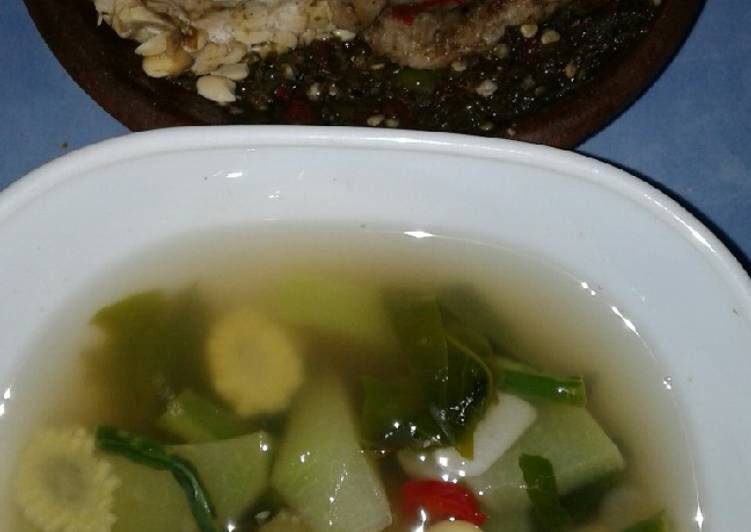 Sayur asem sambal tempe praktis