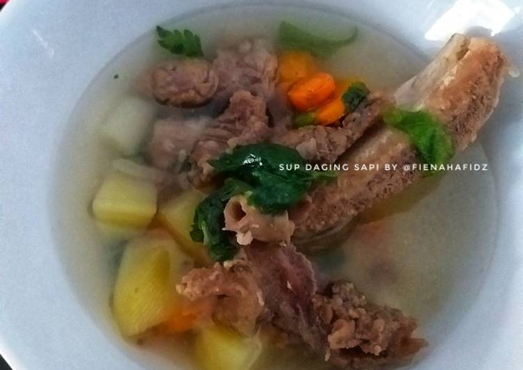 Resep Sup daging sapi Anti Gagal