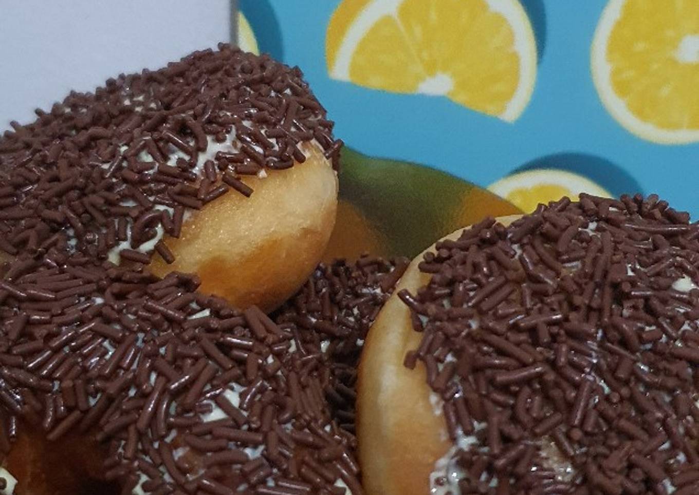 Donat Kampung (tepung protein rendah dan tang mien)
