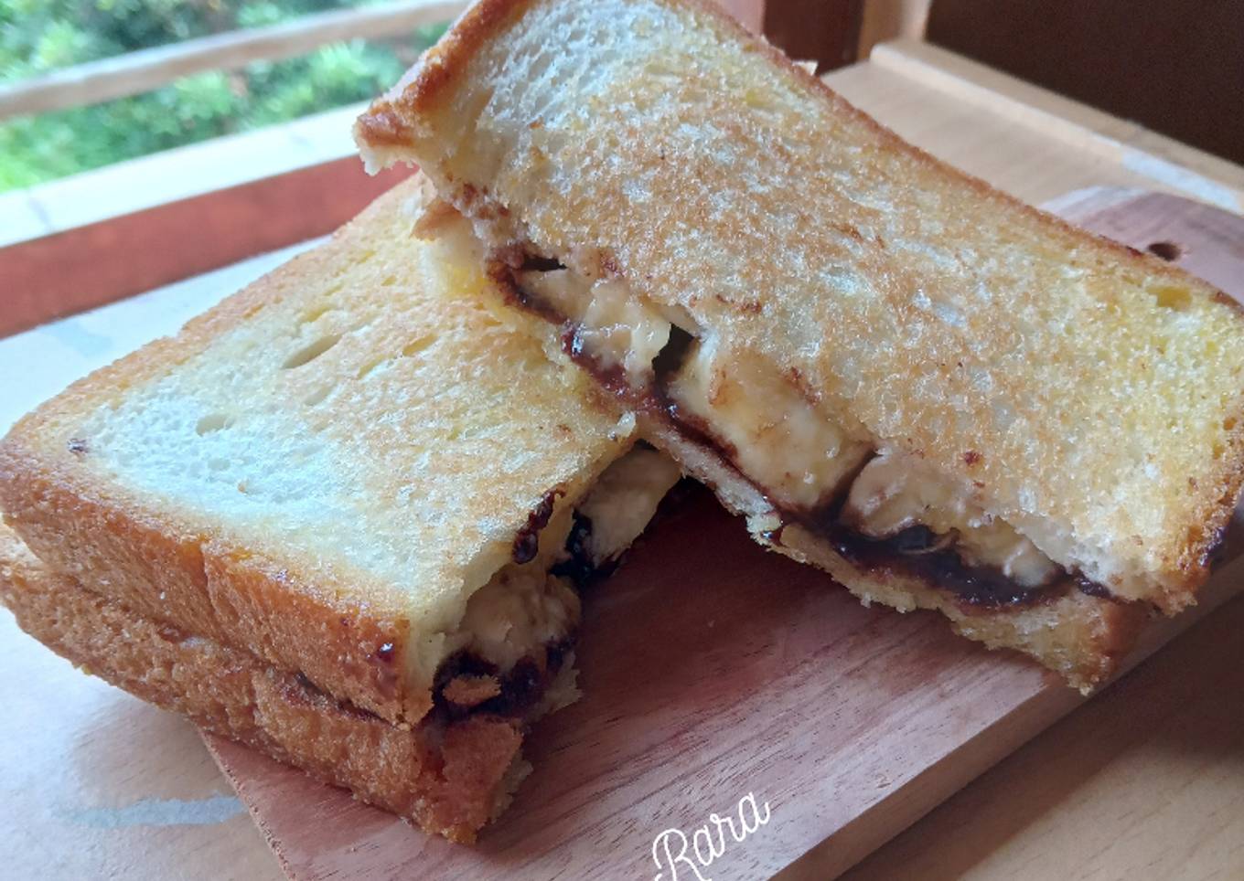 Resep (26) Roti Bakar Pisang Coklat (1y+) Anti Gagal