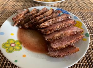 Una foto de Bife al horno