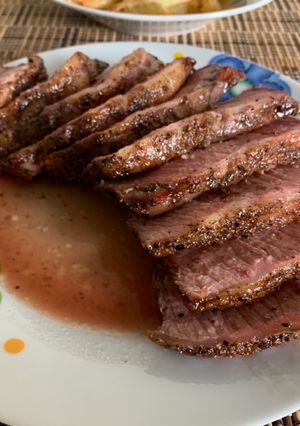 Una foto de Bife al horno