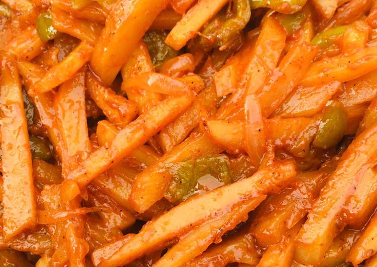 How to Make Tasty Honey chilli potatoes