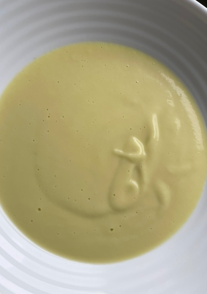 Una foto de Crema de calabacín con Mambo