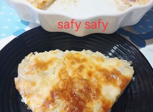 صورة لوصفة جراتان البطاطس بالجبنة(بدون كريمة)