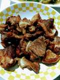 หมูใบพายทอด