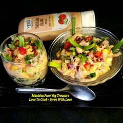 A picture of Thousand Island Vegetable Salad.