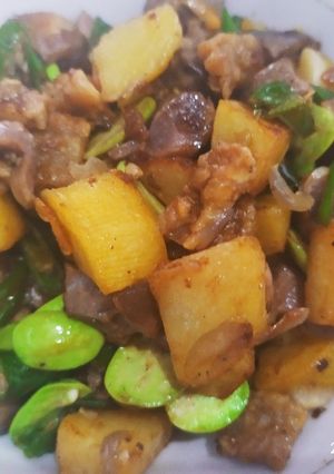 Foto resep Oseng Pete Kentang Hati Ayam