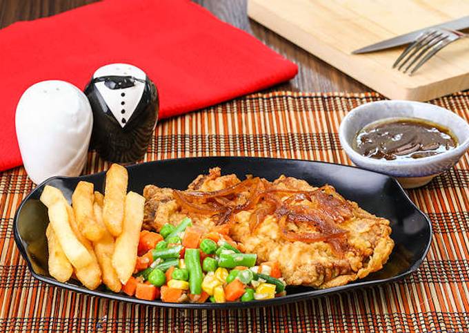 Resep Crispy Sirloin Steak Ala KOBE