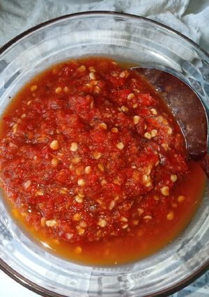 Foto resep Sambel rebus tomat terasi