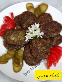 عکسی از دستور کوکو عدس