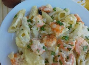 Foto de Penne com camarão e molho branco