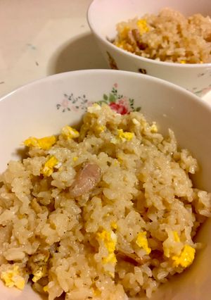 Foto resep Nasi Ayam Telur Rice Cooker