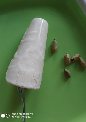 A picture of Kulfi at home.