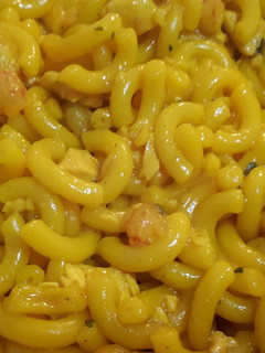 Una foto de 119. Fideuá con pollo y gambas