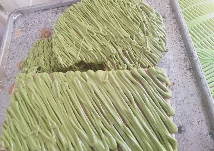 Resep: Brownis glasez greentea 😊 Rumahan