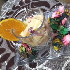 A picture of Fruit Custard Pudding.