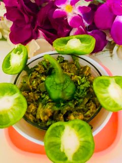 हरी मिर्च की सब्जी (hari mirch ki sabzi recipe in Hindi) रेसिपी मुख्य फोटो