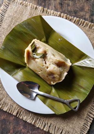Foto resep Puding Roti Pisang Kukus Gula Merah