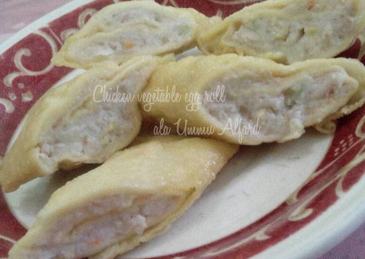Chicken Vegetable Egg Roll ala Ummu Alfard