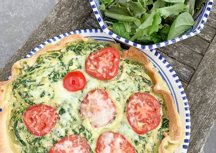 Voici la recette Quiche épinard et ricotta parfait